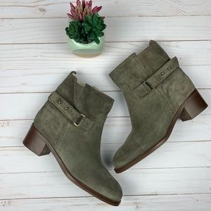 J. Crew//Parker Shearling-lined Suede Ankle Boots